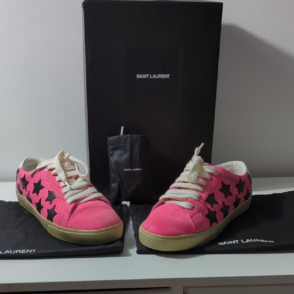 Saint Laurent 37.5 Sneakers 🩷 Worn Once